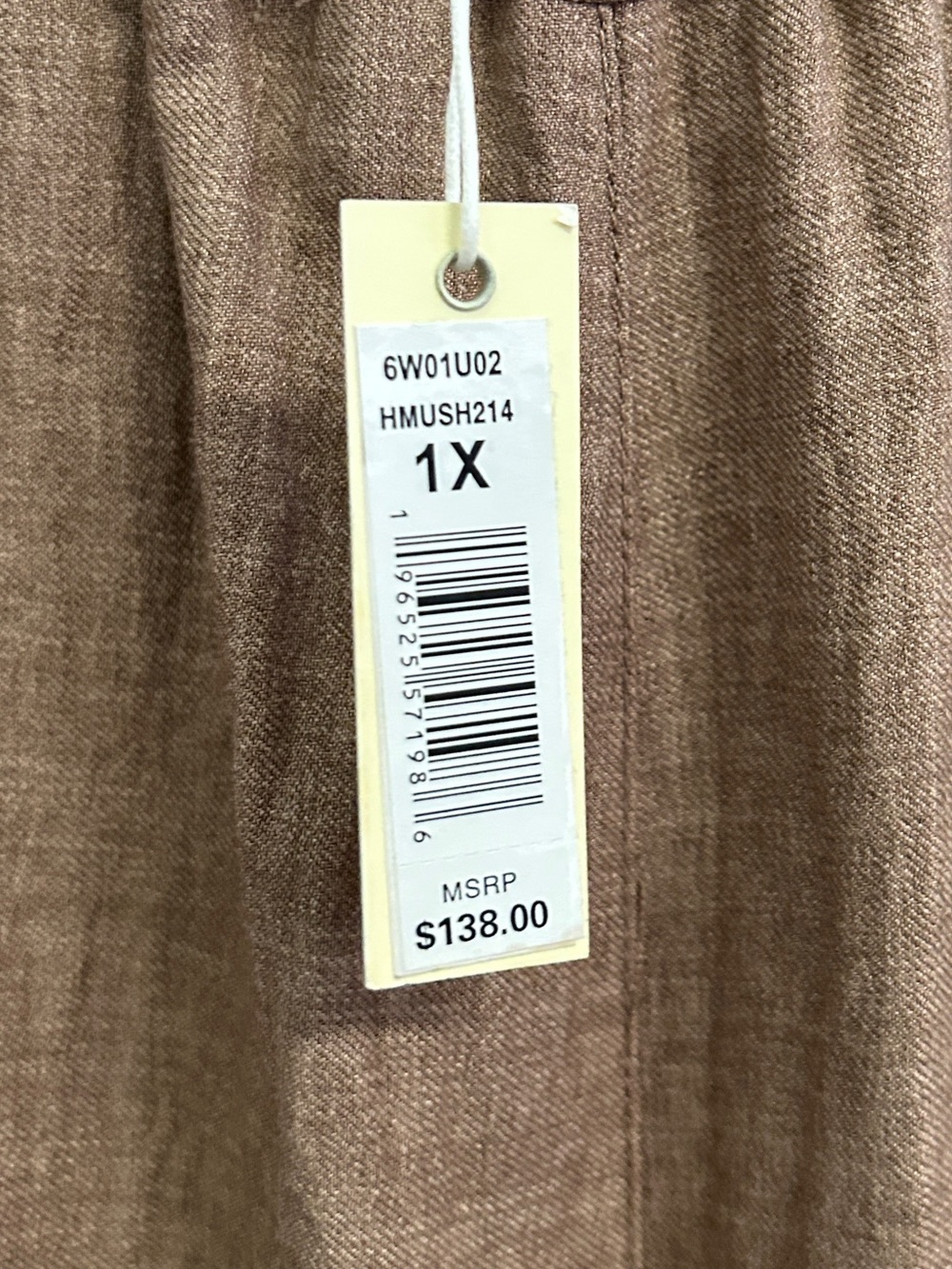 NWT! Max Studio Brown Barrel Leg Culotte Trousers Ankle Length size 1X MSRP $138 - Picture 2 of 5
